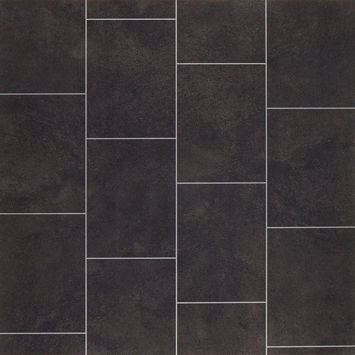 Black tile effect vinyl - tile,