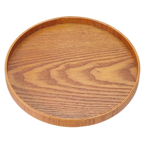 Round wood serving tray 45 - tray,, 9.45"