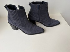 Jigsaw navy suede ankle boots