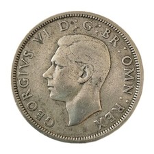1940 GB King George VI Half Crown (50% silver) Coin lovely Looking Coin (CR964)