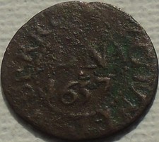 1657 Berkshire Newbury Copper