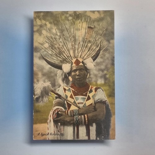 Antique postcard c1910 ricksha - c1910,