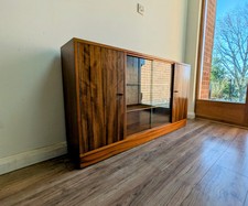 Mid century Morris of Glasgow Cumbrae Long John bookcase/display cabinet sideboa