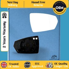 Wing Mirror Glass heated Wide Angel for Volkswagen POLO 2017 Onwards Right Side