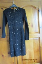 Allyson collection TU ladies black bandage style dress with stud detail size 8