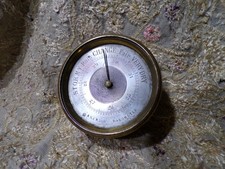 Antique Vintage Aneriod Barometer No Glass Untested Spares Repair