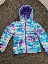 Mountain Warehouse Girls waterproof Coat Age 9-10 years . blue pink lilac