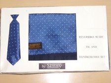 Vintage SAMMY Scarf Cravat & Tie Polka dot Goodwood Dapper Mod Scooter Tootal