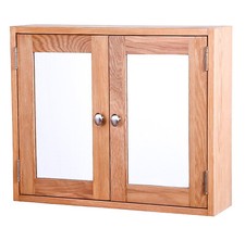 Bathroom cabinet oak wood - bathroom, cabinet,