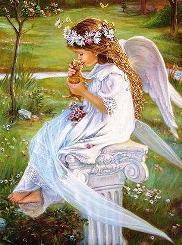 Angel cross stitch pattern - cross,