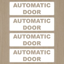 Automatic door sticker notice - automatic,