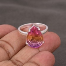 Pear Cut Ametrine Quartz Prong