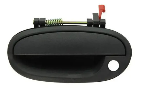 Door handle left front black - left,