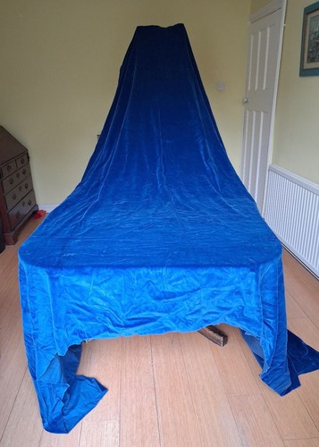 Vintage royal blue velvet - vintage,