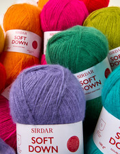 Sirdar Soft Down DK - 100g balls - Knitting/Crochet Yarn and Pattern Book