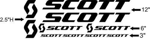 Custom scott bikes frame decal - bikes,