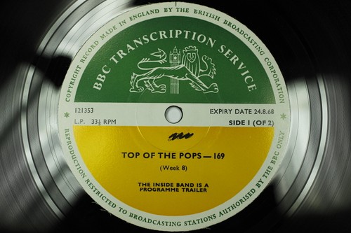 Bbc 169 transcription disc - transcription, top