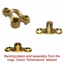 Brass Munsen Ring Pipe Clamp /