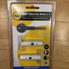 Yale PM444 Door Security Rack Bolt Pack - 2 Bolts & 1 Key White, New Sealed