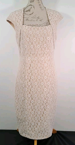 Sangria lace cover ivory dress - ivory,