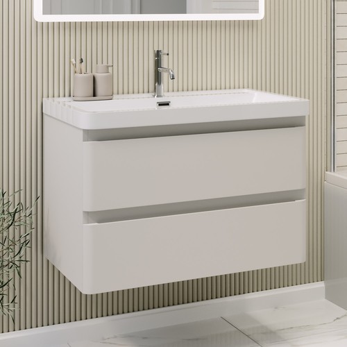 800mm beige wall hung - wall,