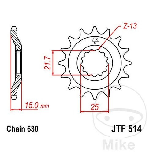 Sprocket for kawasaki - kawasaki, 750