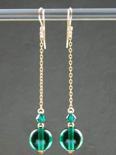 Vintage bottle green glass - bottle,