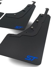 rallyflapZ | Mud Flaps & Kit for Ford Puma ST Mk2 Black 4mm PVC*S ST-Azure Blue
