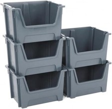 BiGDUG Essentials Large Stacking Pick Bin - 320H x 495W x 390D mm - 50L Capacity