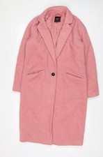 NEXT Womens Pink Overcoat Coat