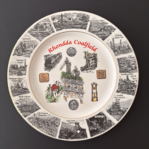 Rhondda coalfield mining plate - rhondda,