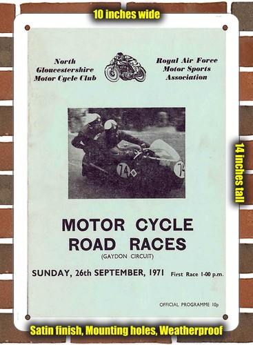 Metal sign 1971 gaydon - sign,