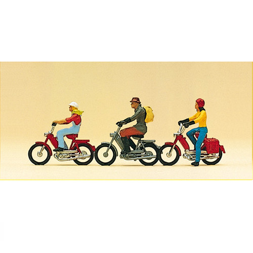 Preiser 10125 mopeds - preiser, with