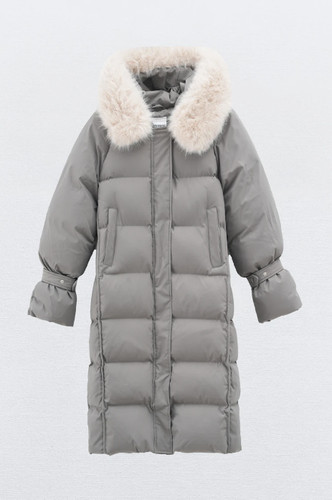 Women oversize quilted faux - oversize,