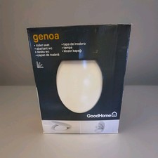 GoodHome Genoa White Soft close Toilet seat