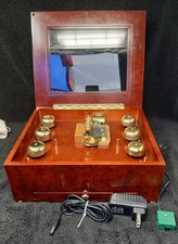 Mr. Christmas Grand Bell Symphonium Music Box w/ 7 Discs WORKS Vintage See Video