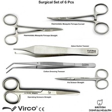 VETERINARY SURGICAL SCISSOR MOSQUITO ARTERY PLIERS ADSON COTTON DRESSING TWEEZER