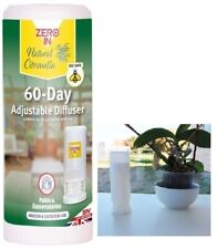 Zero In 60 Day Citronella Diffuser Portable Fly Mosquito Insect Killer Repellent