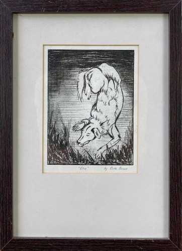 Ruth brown signed etching - ruth,