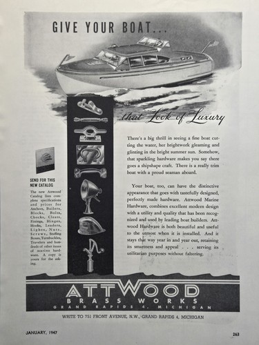 Attwood marine hardware - marine, print