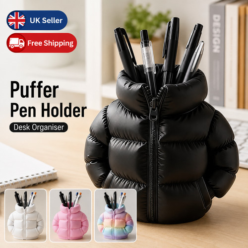 Puffer jacket pen - pen, holder