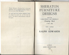 Sheraton Furniture Designs from the Cabinet Maker's Drawing Book 1791-94 vgc