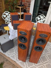 Full Set of six Celestion  F30/F35/F10/S10 home cinema/music speakers and stands