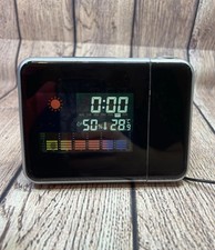 Calendar Alarm Clock Projector With Temperature Humidity Display Weather Station