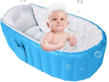 Alytimes Inflatable Baby Bathtub No Pump Kid Infant Toddler Infant Newborn Infla