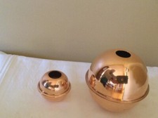 SET OF 2 POLISHED COPPER BALLS