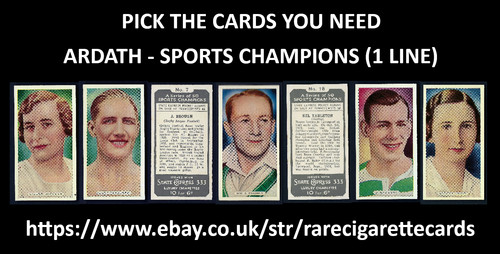 Ardath sports champions - sports,