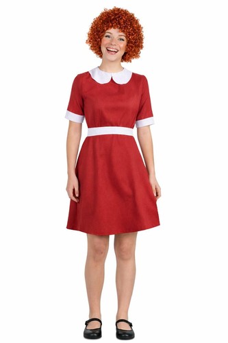Adults red white annie dress - annie,