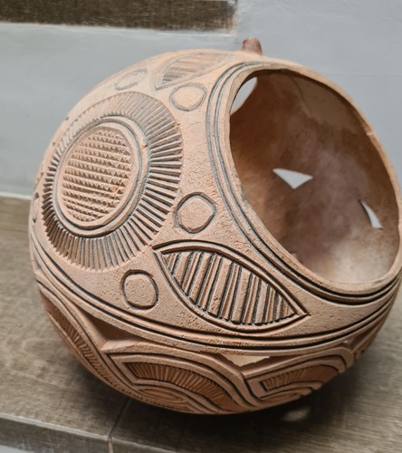 Hand carved large vintage rare - hand,