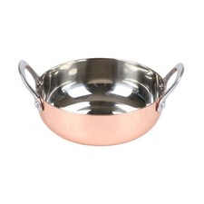 Balti Serving Dish Metal Rose